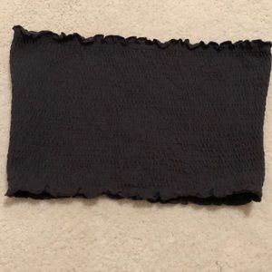 dark grey tube top